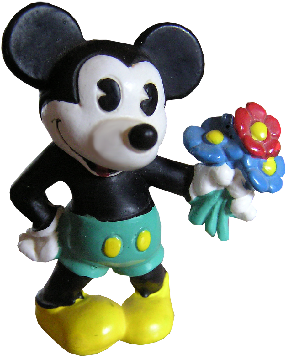 Mickey, Mouse, Flowers Cartoon Clipart Large Size Png Image PikPng
