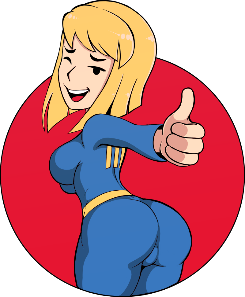 I Finally Made A Vault Girl Shirt Https - Shad Base Vault Girl Clipart (800x972), Png Download