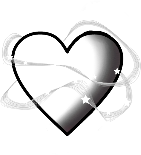 #freetoedit #white #clear #heart #stars #cuori #stelle - Heart Clipart (1024x1024), Png Download