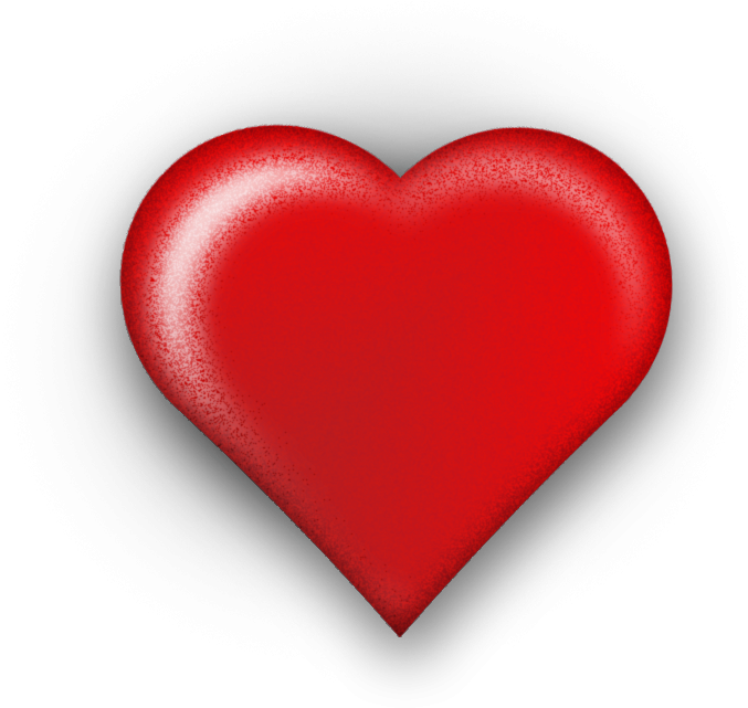 3d Heart Png Clipart (715x667), Png Download
