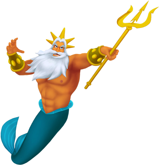 0, - King Triton Png Clipart (575x600), Png Download