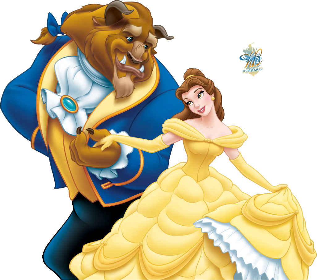 La Belle Et La B - Imagen De La Bella Y La Bestia Clipart (1026x908), Png Download