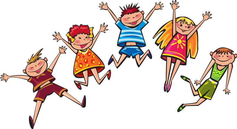 Imágenes Para Photoscape, Photoshop Y Gimp De Estudiantes - Kids Jumping Clipart - Png Download (800x436), Png Download