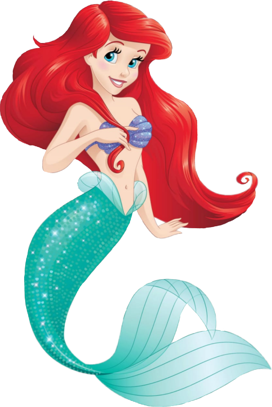 Littlemermaid Sticker Clipart (1057x1582), Png Download