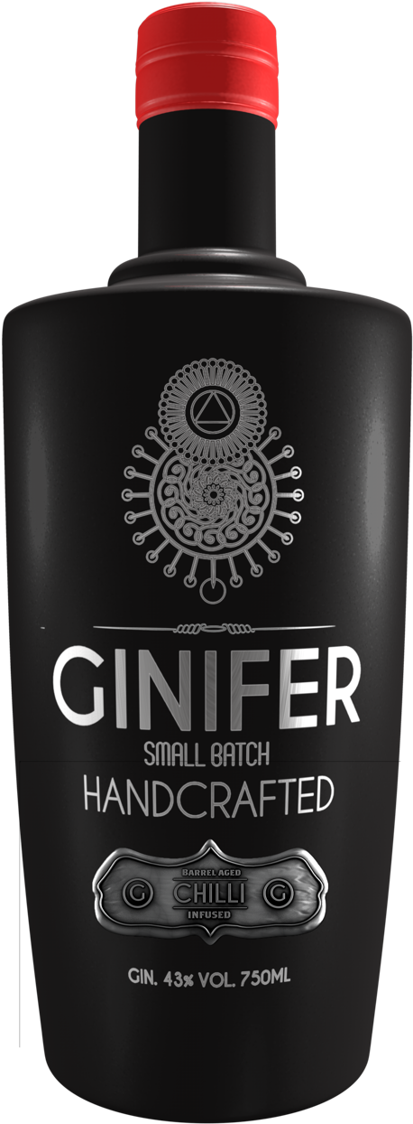 Ginifer - Chilli Bottle - Ginifer Chilli Gin Clipart (1500x1500), Png Download