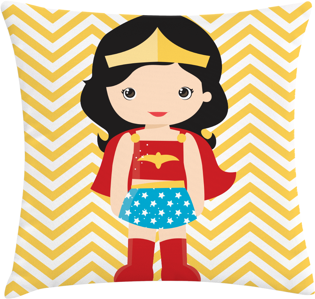 Capa De Almofada Mini Mulher Maravilha - Real Baby Wonder Woman Clipart (1200x1069), Png Download