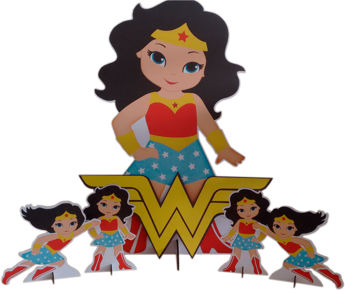 Personalizados Bis Duplo Mulher Maravilha Clipart (1500x1216), Png Download