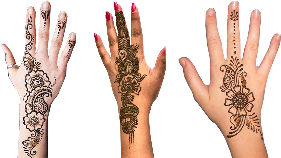Slide-4 - Indo Arabic Mehendi Desings Clipart (1140x651), Png Download