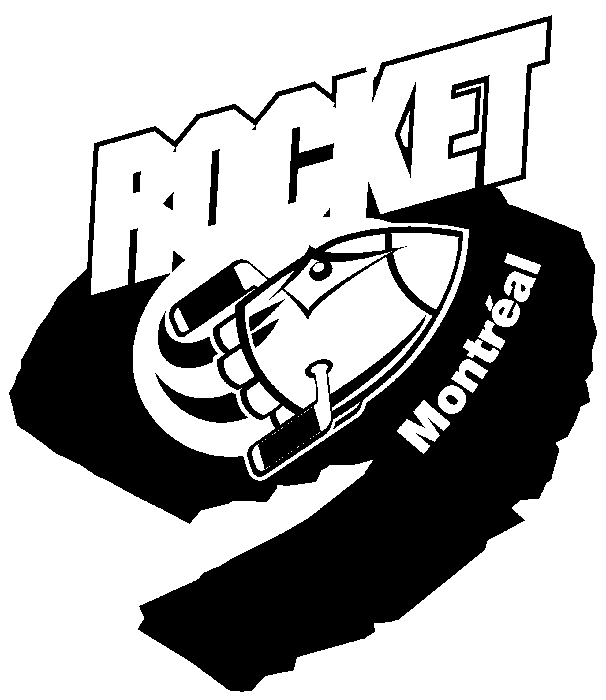 Montreal Rocket Logo Black And White - Illustration Clipart (2400x2400), Png Download