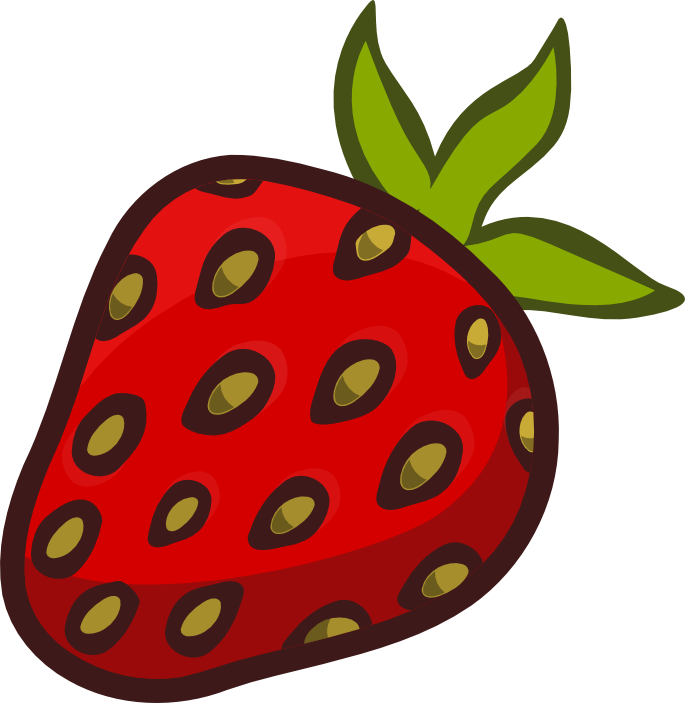 Strawberry Clipart Strawberry Fruit Clip Art Clipartandscrap - Clip Art Strawberry Leaf Clipart - Png Download (685x703), Png Download