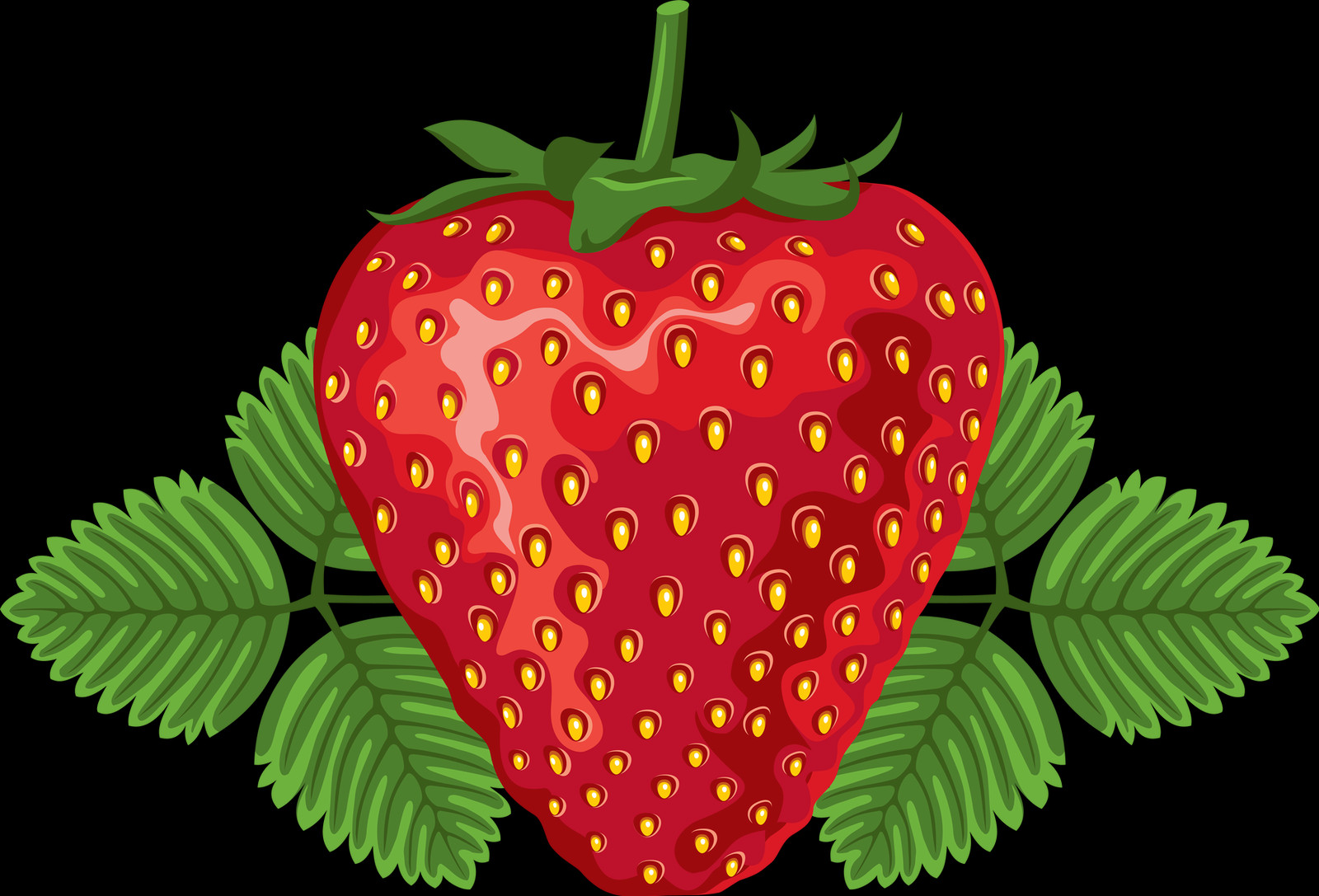 Strawberry Clipart (1600x1087), Png Download