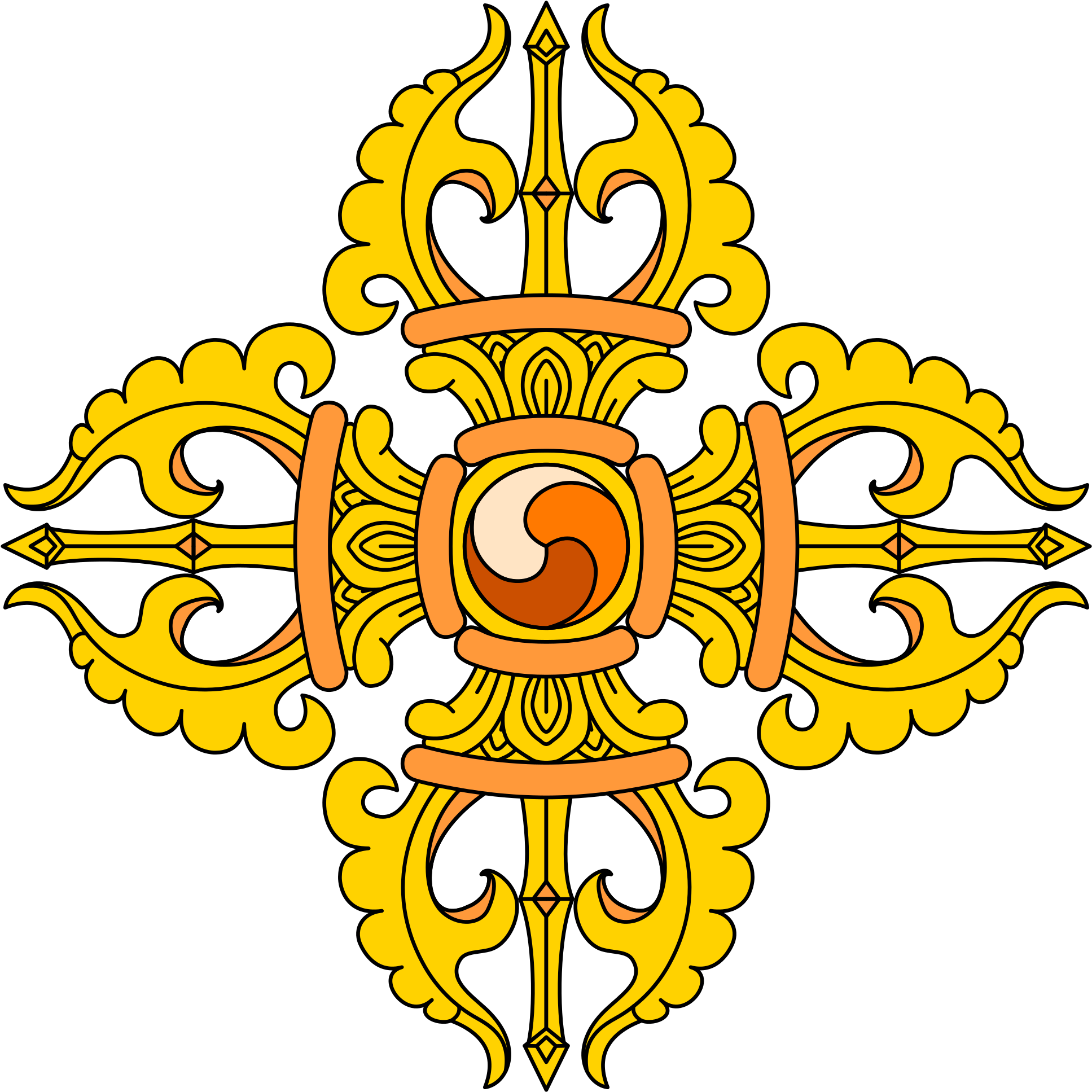 File Faith Buddhism - Vajrayana Buddhism Symbol Clipart (2000x2000), Png Download