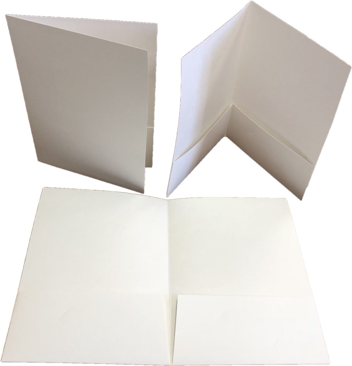 9×12 12pt C1s Blank/white Presentation Folders - Paper Clipart (2016x1512), Png Download