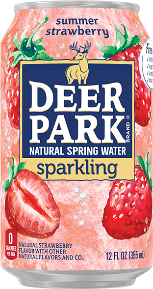 Deer Park Strawberry Sparkling Water Nutritional Facts - Carbonated Water Clipart (700x700), Png Download