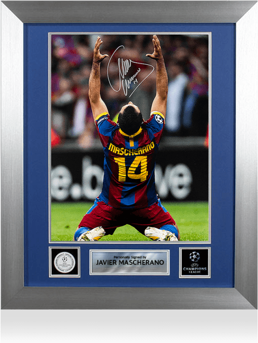 Javier Mascherano Official Uefa Champions League Signed - Uefa Champions League Clipart (700x700), Png Download