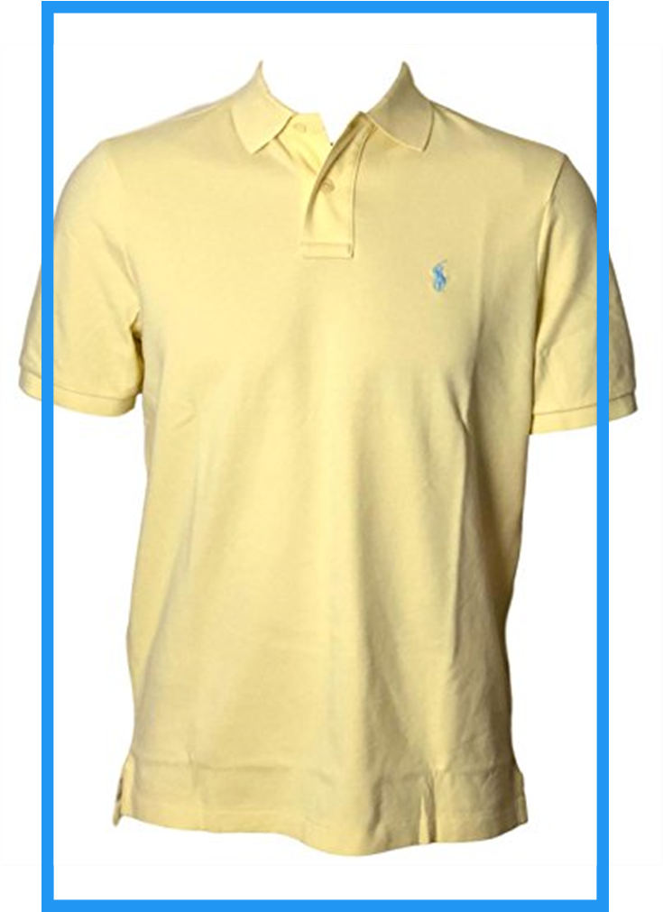 Polo Ralph Lauren Classic Fit Mesh Pony Logo Polo Shirt - Polo Shirt Clipart (735x1100), Png Download