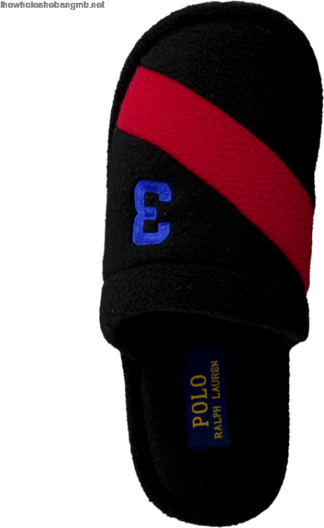 Men's Polo Ralph Lauren Mens Rugby Stripe Cuff Black - Slipper Clipart (600x750), Png Download