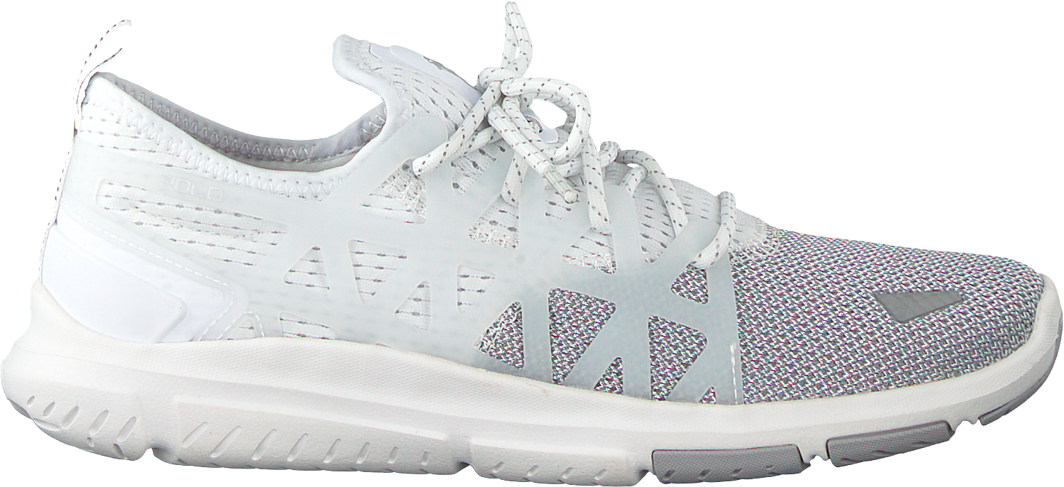 White Polo Ralph Lauren Sneakers Train200 Dames Womens - Polo Sneakers Women White Clipart (1500x699), Png Download