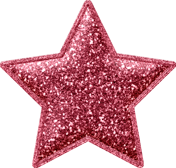 Png Transparent Nitwit Collection Pinterest Pink Glitter - Pink Glitter Star Clipart (610x581), Png Download