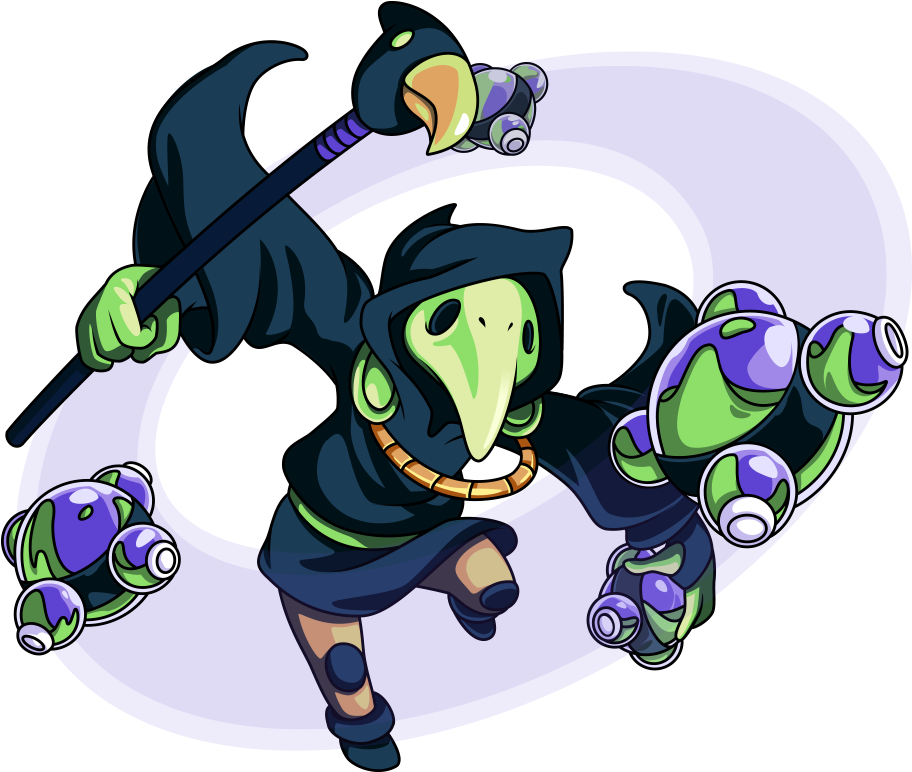 Plagueknight011 - Shovel Knight Plague Knight Amiibo Clipart (1000x891), Png Download