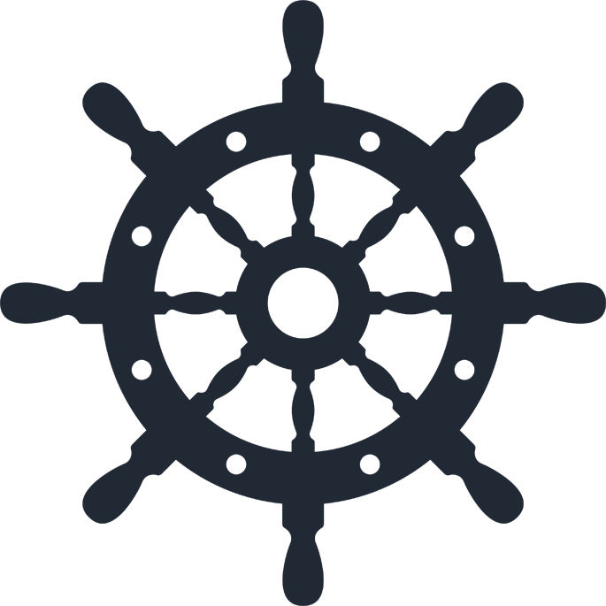 Large Logo Icon - Clip Art Ship Wheel - Png Download (685x685), Png Download