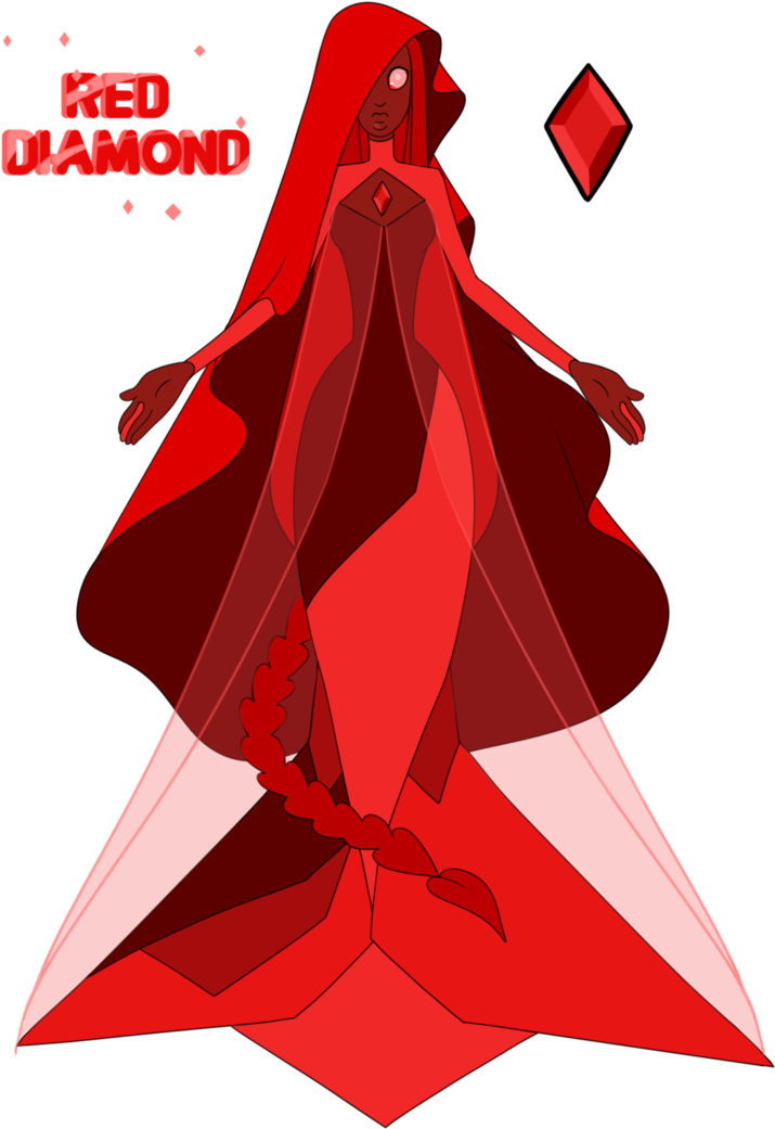 Drawn Gems Red Diamond - Red Diamond Pearl Steven Universe Clipart (743x1074), Png Download