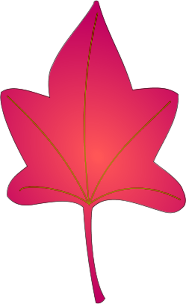 Yellow Brown Autumn Leaf - Maple Leaf Clipart (600x981), Png Download