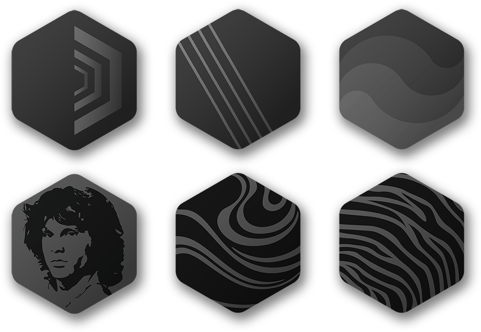 Hexagon Icon Set Geometric Preview Snippet - Graphic Design Clipart (1000x690), Png Download