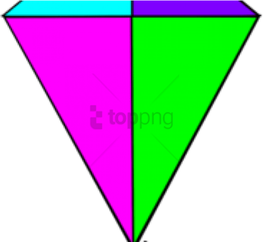 Free Png Diamondkite - Triangle Clipart (850x784), Png Download