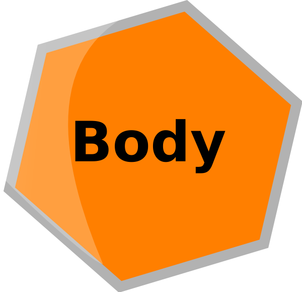 Hexagon Gris Body Clip Art - Sign - Png Download (600x579), Png Download