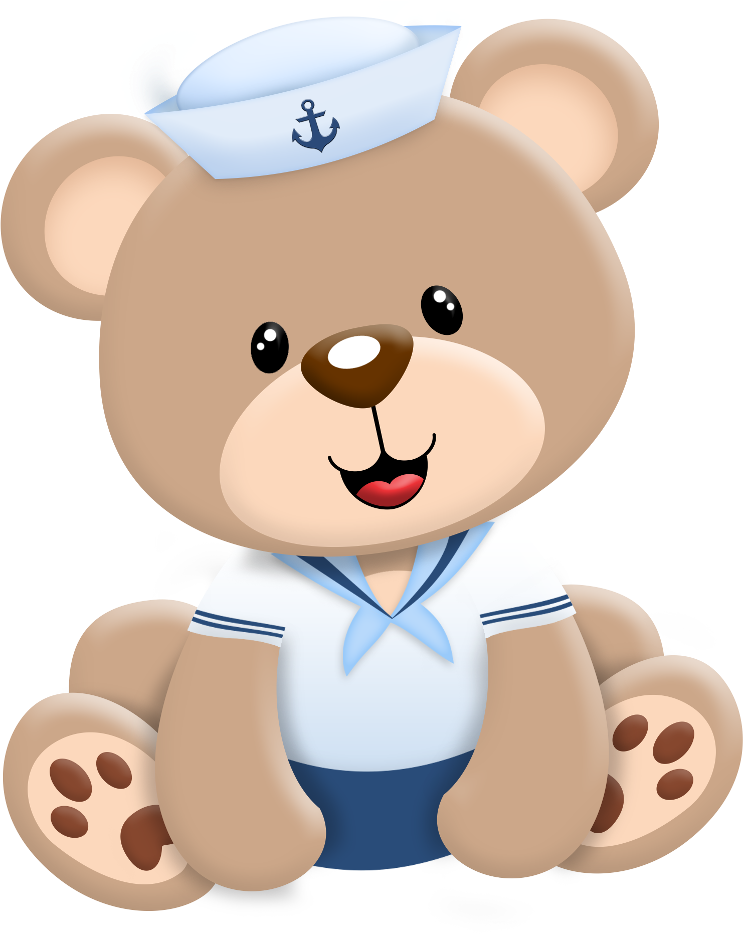 Magali Moniwa Ursinho Baby - Cartoon Baby Shower Teddy Bear Clipart (1654x1890), Png Download