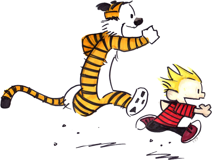 Download Calvin And Hobbes Png Clipart - Calvin And Hobbes Png Transparent Png (690x528), Png Download