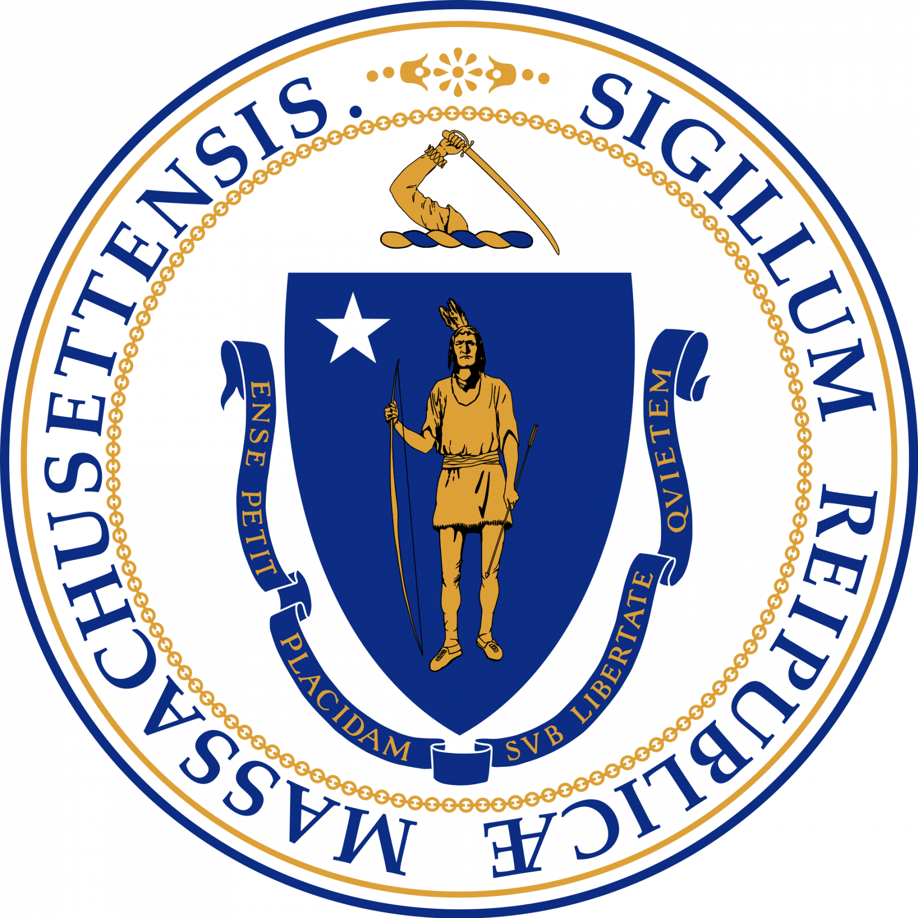 The Storm Issues - Massachusetts State Seal Clipart (1800x1800), Png Download