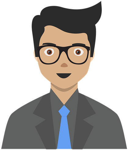 Icon Marketer Person Businessman Sales Business - Cartoon Clipart (960x650), Png Download