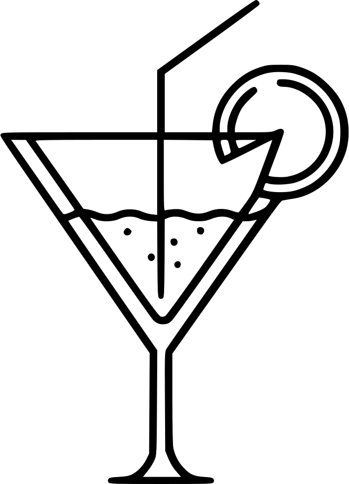 Cocktail Martini Comments - Wine Glass Clipart (706x980), Png Download