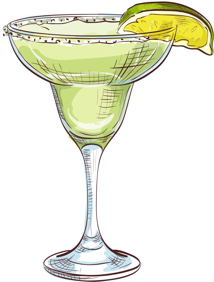 Vector Margarita Martini Juice Transprent Png Free - Cartoon Margarita