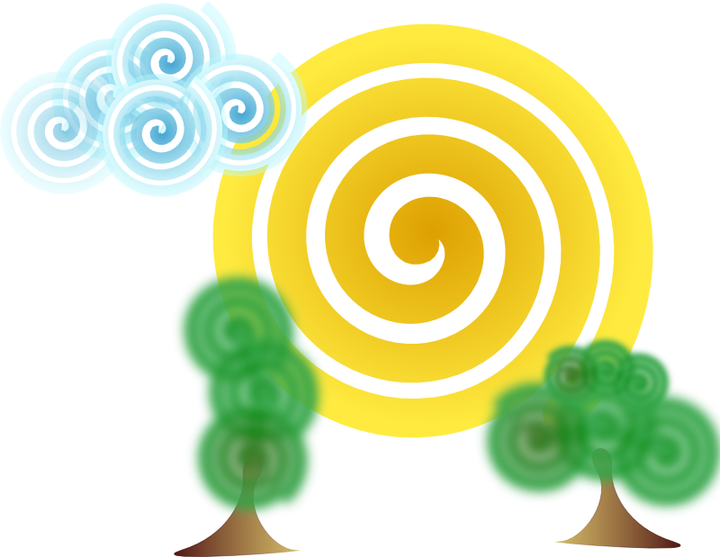 Clipart - Paisaje - Landscape - Png Download (800x619), Png Download