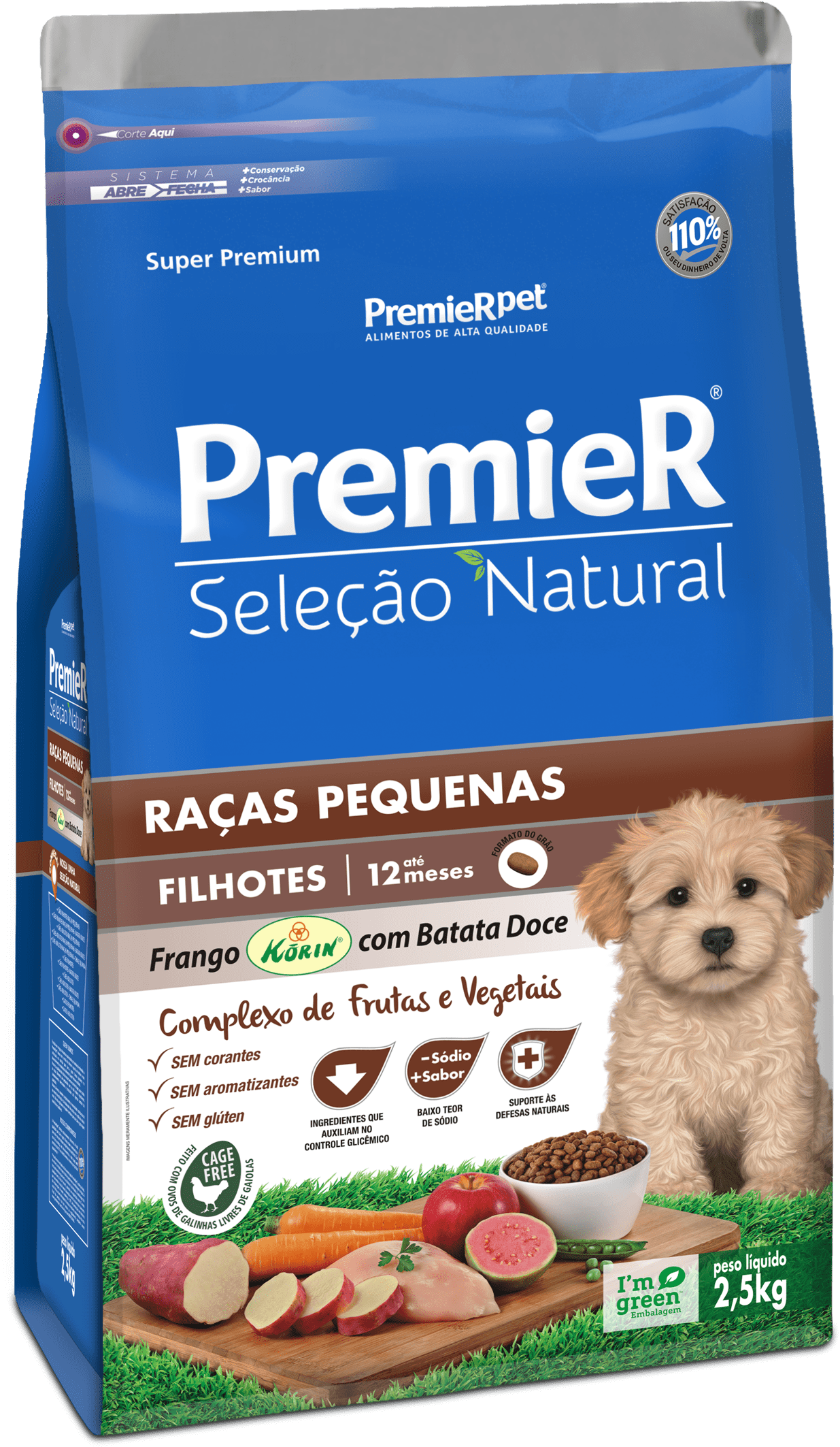 Premier Seleção Natural Cães Filhotes Pequeno Porte - Premier Seleção Natural Clipart (1235x2126), Png Download