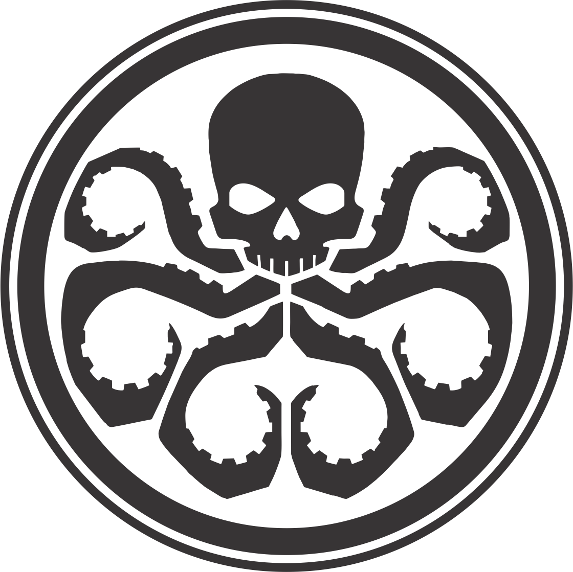 Hydra Symbol Marvel Clipart (1120x1119), Png Download