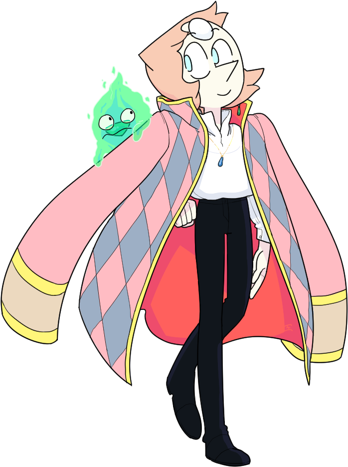 Calcifer Clothing Fashion Accessory Male Fictional - Steven Universe Pearl Discount Supervillain Clipart (750x1000), Png Download