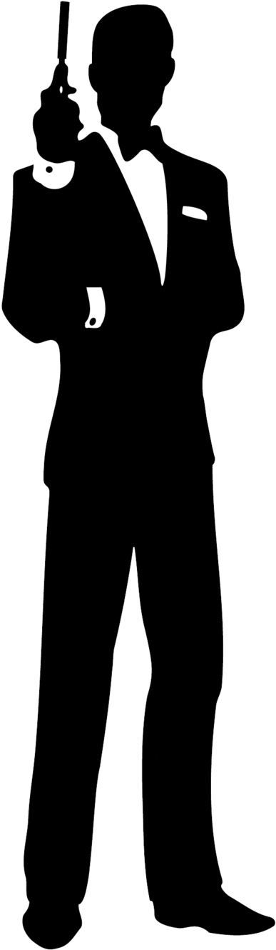 James Bond Logo Clipart (578x1383), Png Download