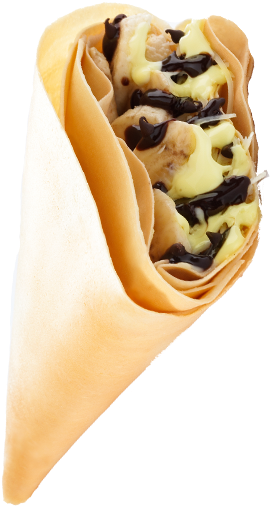 Banana Choco Cheese D Crepes Clipart (600x600), Png Download