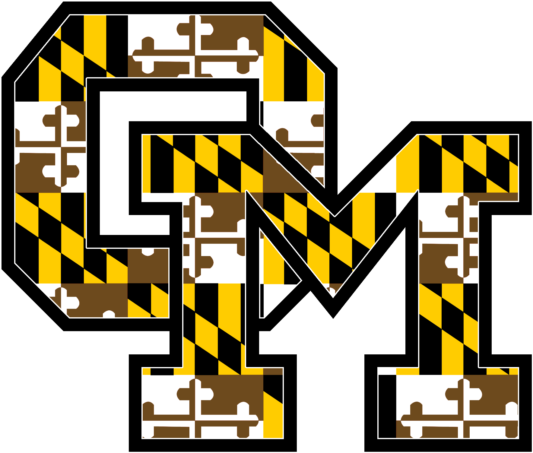 Owings Mills High School - Maryland State Flag Clipart (1858x1599), Png Download