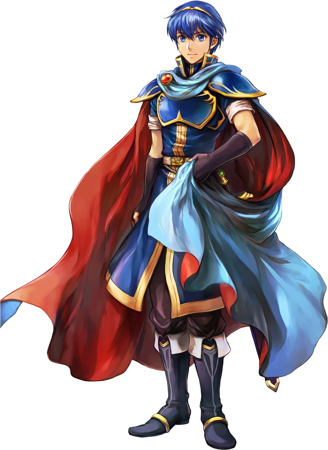 Are The Mario Females The Only Ones Re-designed In - Marth Fire Emblem Heroes Clipart (1280x1536), Png Download