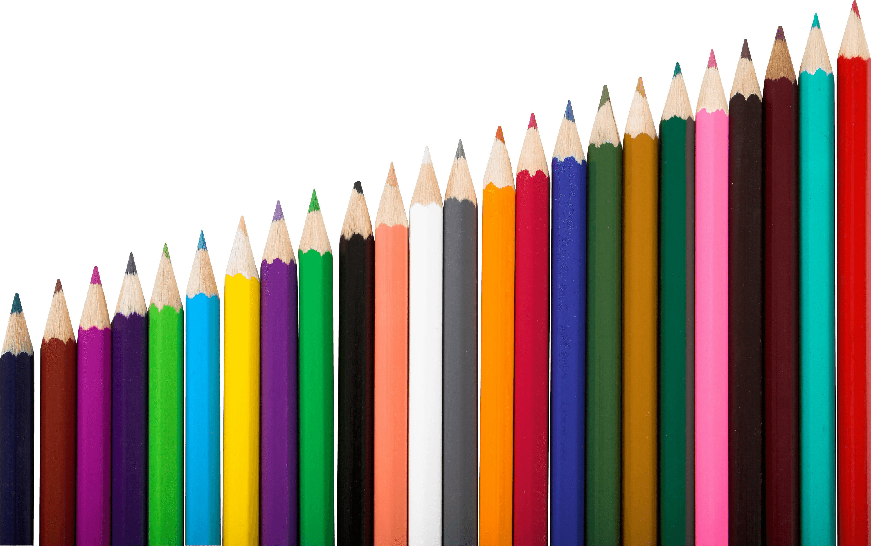 Objects - Color Pencil Png Clipart (3000x1882), Png Download