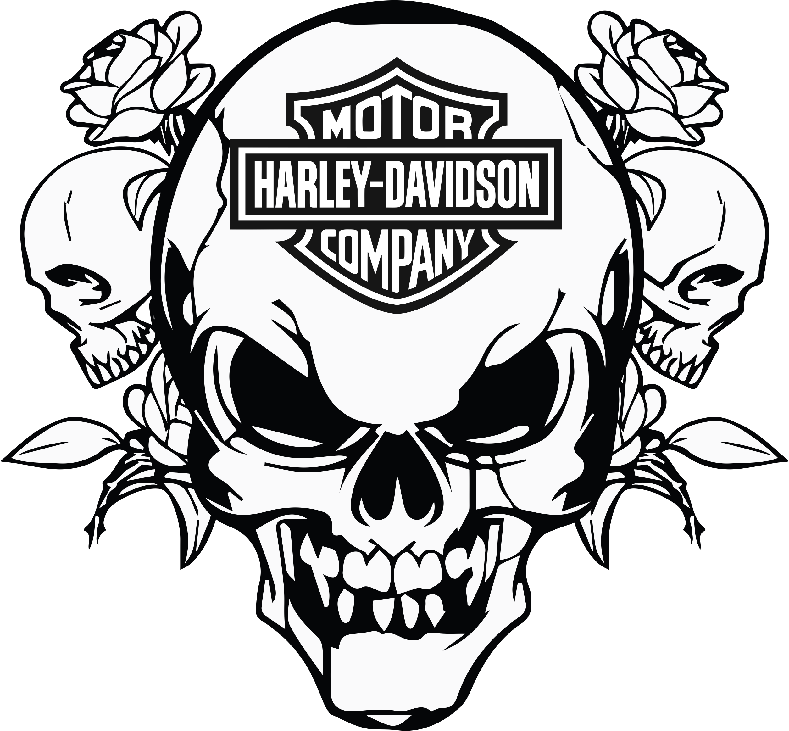 R Sultat D Images Pour Patterns Free - Harley Davidson Skull Svg Clipart (2509x2324), Png Download