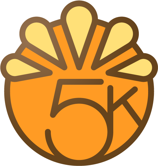 This Was The First Apple Watch Badge - Thanksgiving Day Challenge Apple Clipart (600x600), Png Download