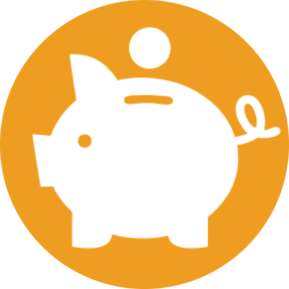 Be The Change - Piggy Bank Png White Clipart (562x562), Png Download