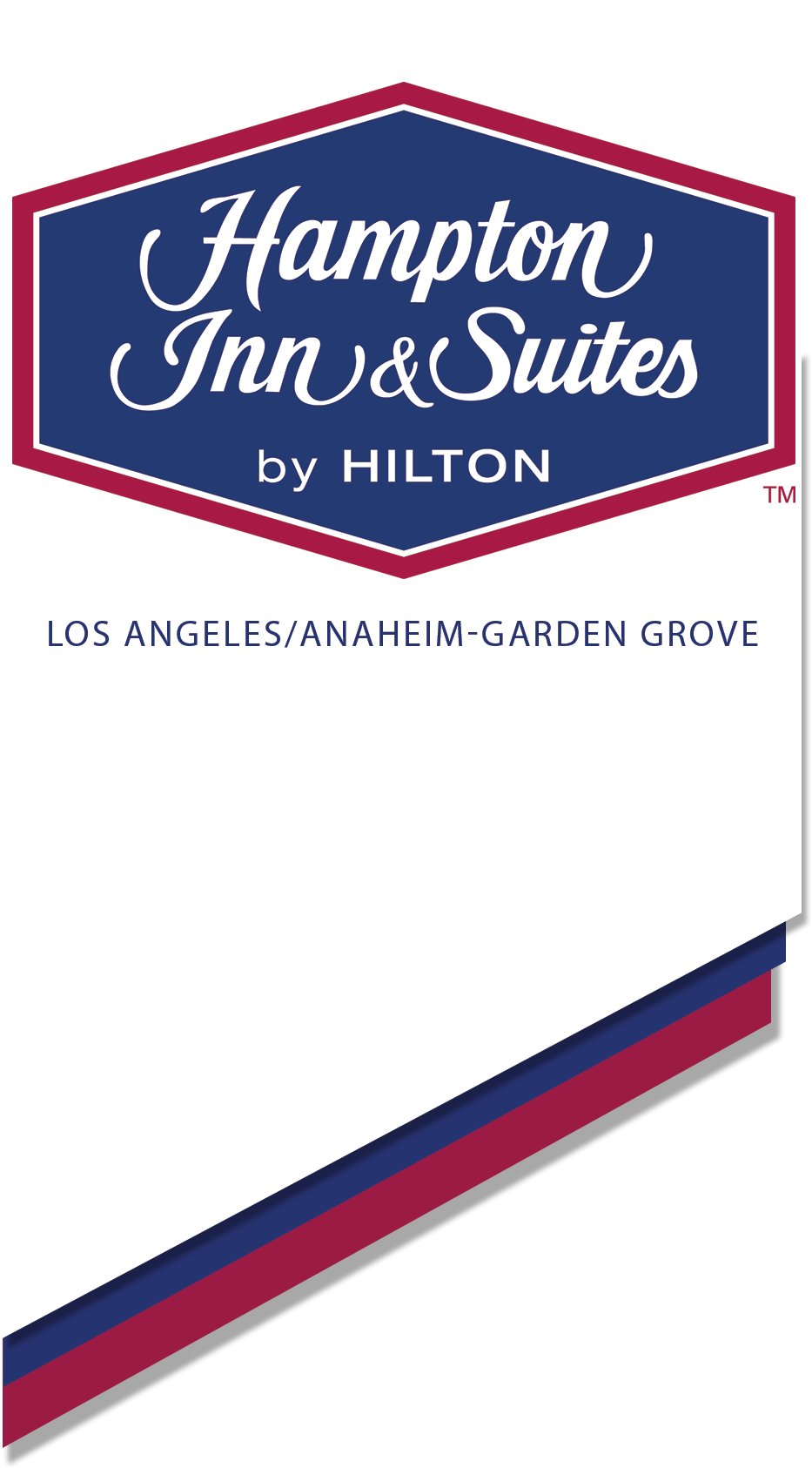 Hampton Inn And Suites By Hilton™ Hotel Los Angeles/anaheim-garden - Hampton Inn And Suites Logo Clipart (1130x1851), Png Download