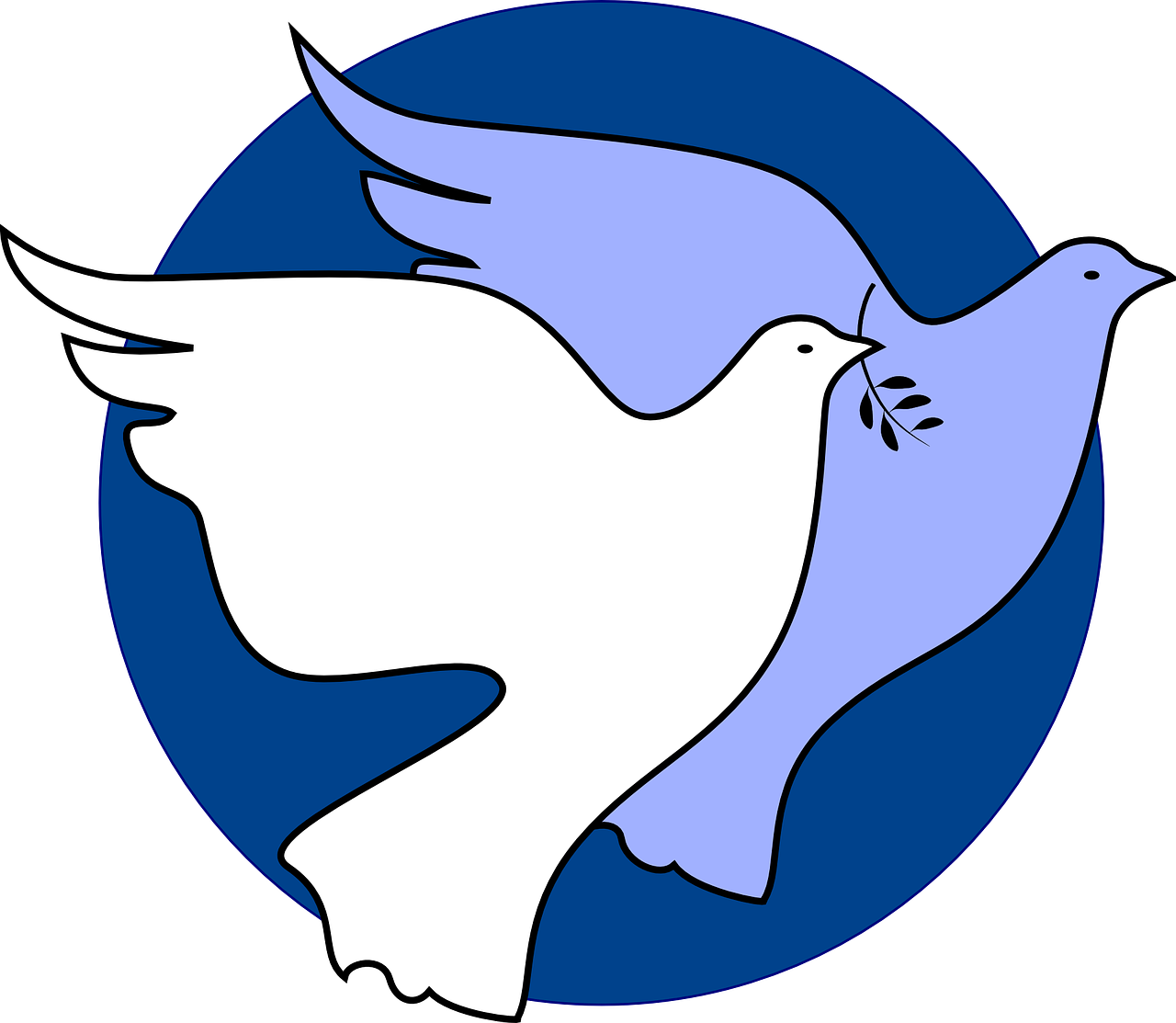 Dove Peace Unity - Abs Rowland School Varanasi Clipart (640x556), Png Download